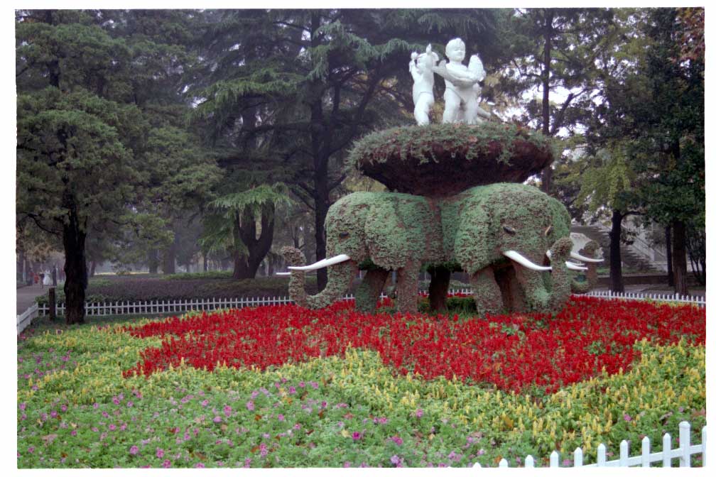 Grass statue in Xuanwu Lake