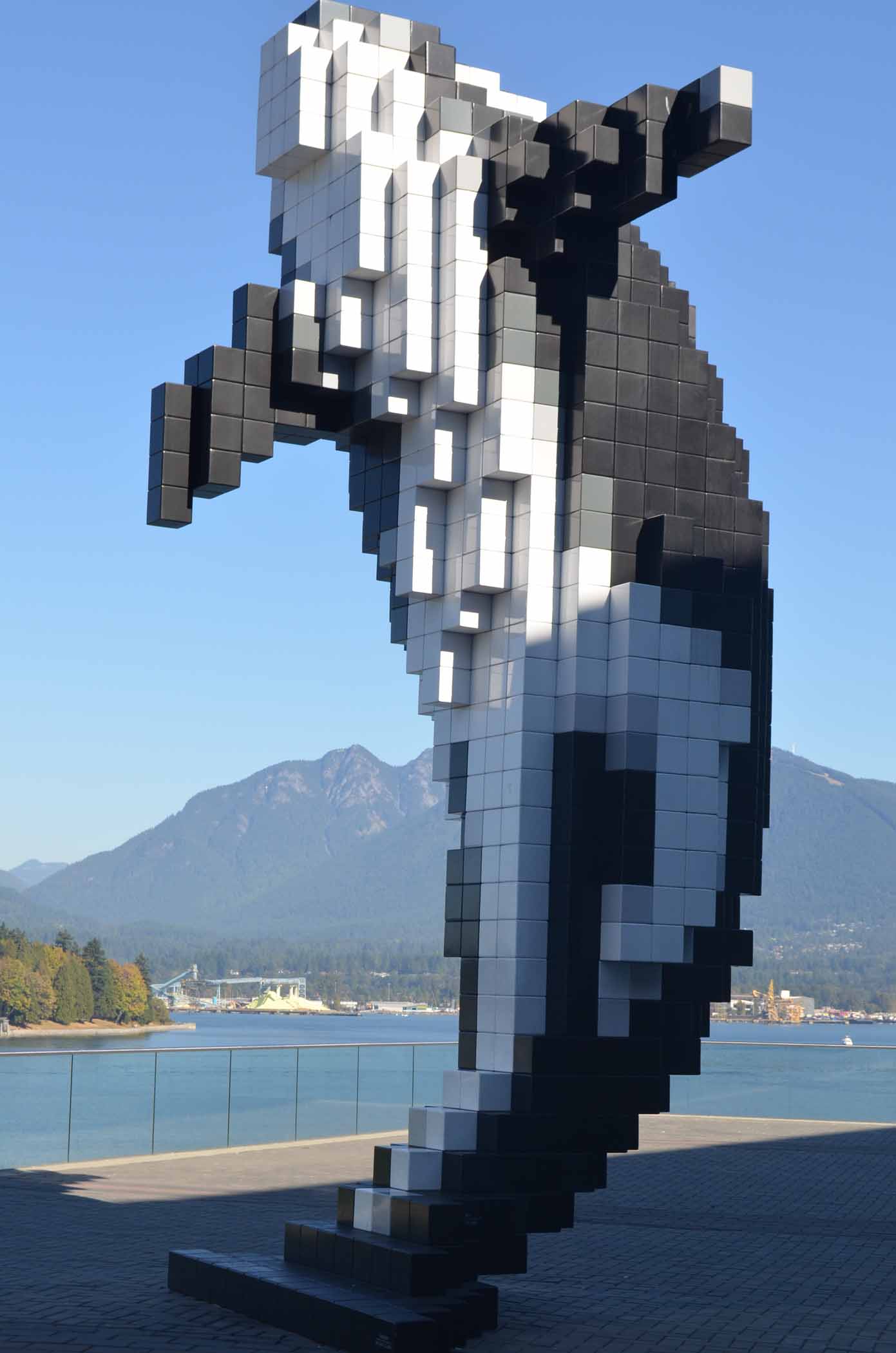 Dolphin Sculpture along Vancouver Waterfront Rd