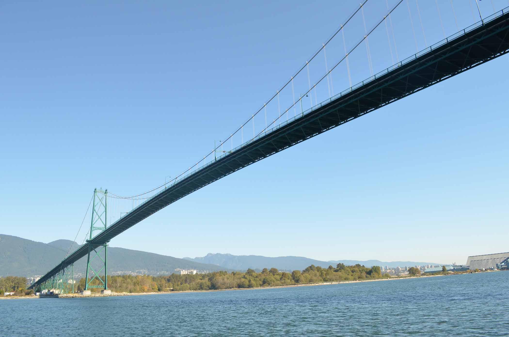Lions Gate Bridge in Vancouver Stanley Park