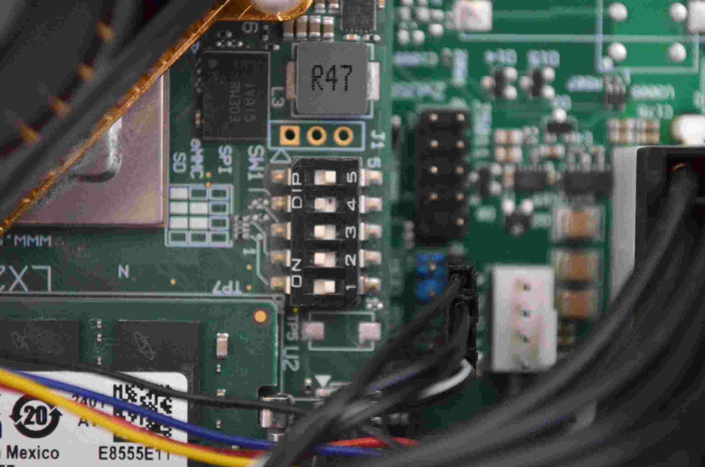 SD card boot DIP switch settings