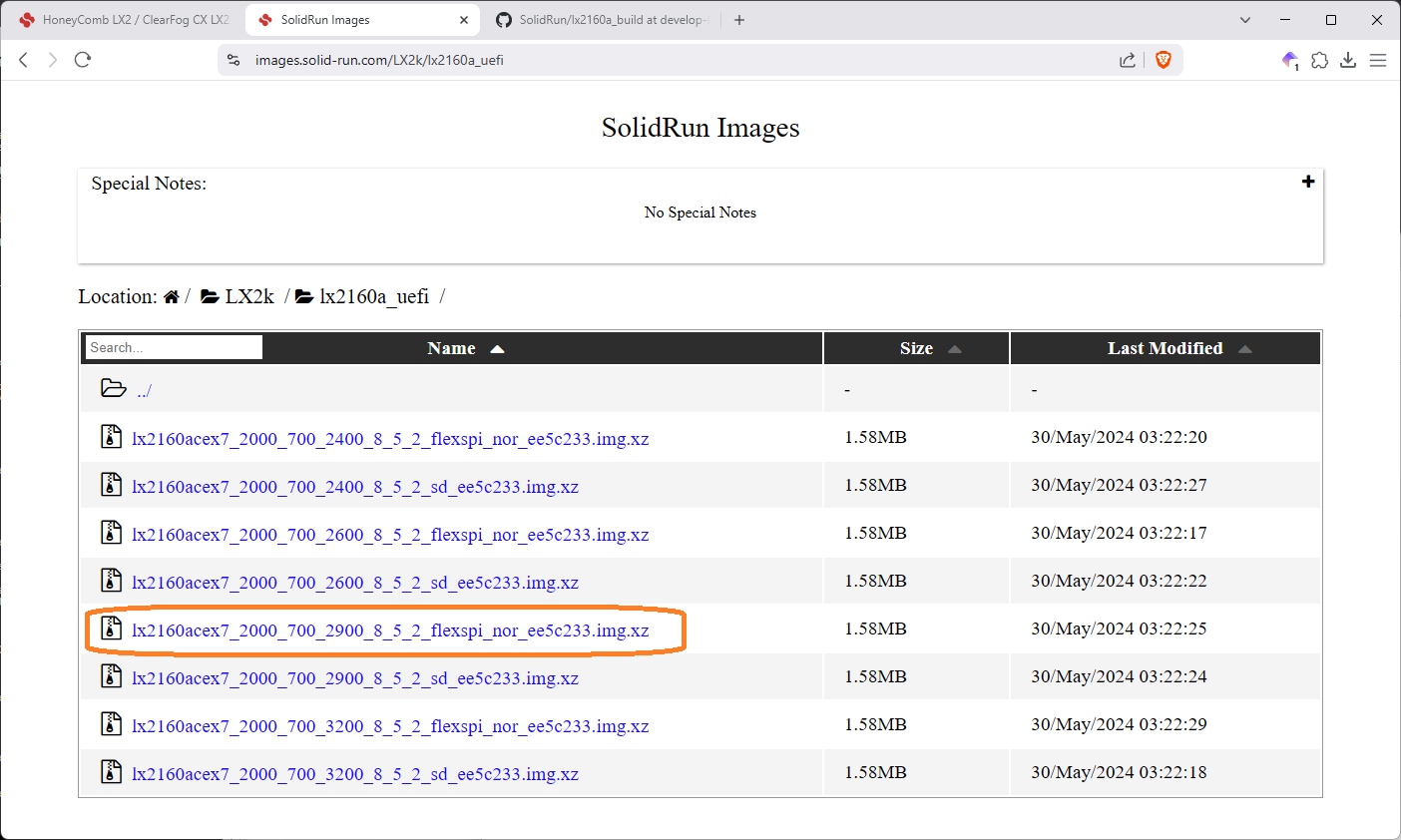 Download UEFI image
