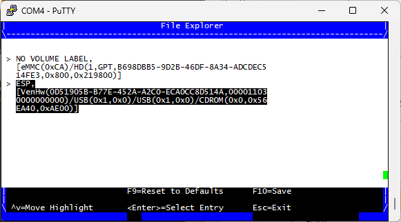 UEFI boot from file